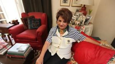 Former MP, Mona Makram Ebeid, who is from very well known Coptic political family, ran for parliament three times and was appointed by President Mubarak for one term., poses in her Zamalek home in Cairo. She is planning on running again in upcoming elections.