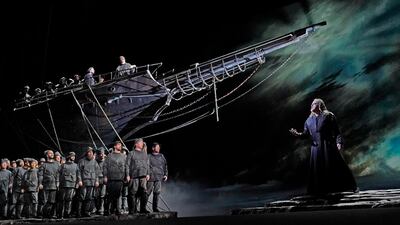 Scenes from Wagner's Flying Dutchman. The production was co-produced by the Abu Dhabi Festival, Metropolitan Opera, Dutch National Opera and Quebec Opera. Photo Ken Howard/Met Opera