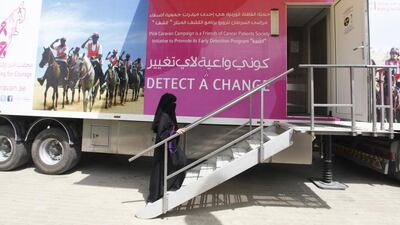 The caravan will be joined by a mobile mammography unit to detect breast cancer. Jeffrey E Biteng / The National