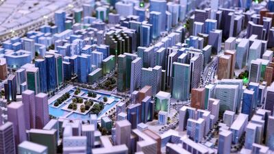 Dubai South, the site of Expo 2020, is a 145 square kilometre city full of projects such as the one Laing O’Rourke has been named preferred bidder on. Pawan Singh / The National