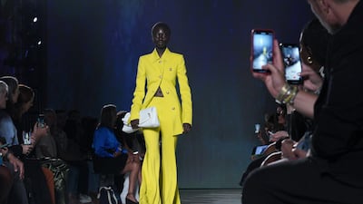 Acid yellow at the Proenza Schouler show. AP