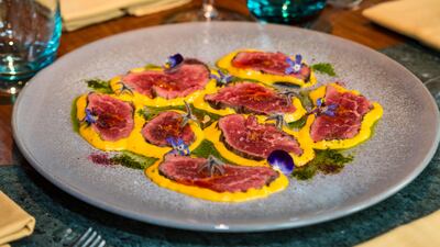 Beef huancaina. Navin Khianey for The National