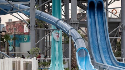 One of the slides in action. Antonie Robertson / The National