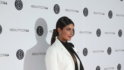 Priyanka Chopra wore black and white VIctoria Beckham to BeautyCon.