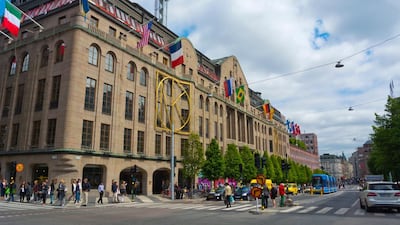Nordiska Kompaniet, known as NK, is Stockholm’s best department store. Alamy