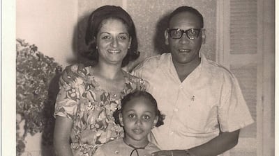 The young Leila with her mother, an Egyptian university lecturer, and father, a Sudanese businessman. Courtesy Leila Aboulela