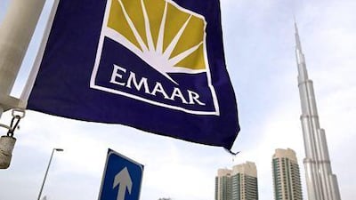 Emaar Properties gained 1.6 per cent to Dh3.71. Jeff Topping / The National