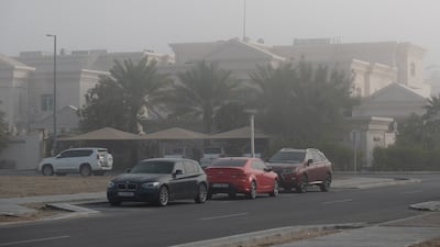 Visibility fell below 1km across a large area inland.