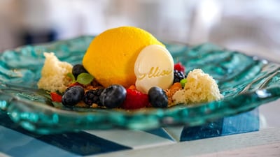 Lemon cheesecake at Alici