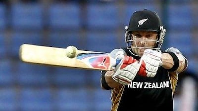 Brendon McCullum hit his second Twenty20 century today. Aijaz Rahi / AP Photo