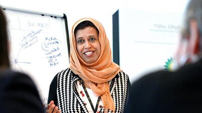 Tamakkan, which was founded by Sana Bagersh, has mostly focused on providing regular seminars on entrepreneurship, leadership and innovation areas. Mona Al Marzooqi / The National