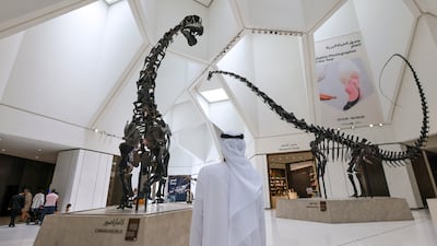 Natural History Museum Abu Dhabi is marking Dino Month in June with themed workshops, family activities and the final weeks of March of the Triceratops exhibition. Victor Besa / The National