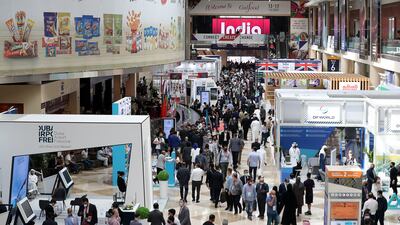 The event spans 21 Dubai World Trade Centre halls for a five-day run.