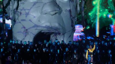 Travis Scott performs a medley. Reuters