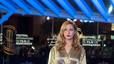 French actress Josephine de la Baume attends the opening ceremony of the 18th edition of the Marrakech International Film Festival on November 29, 2019. EPA