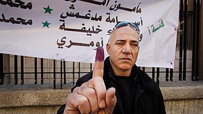 Syrians across the country voted in municipal elections yesterday. President Bashar Al Assad ordered the elections as part of a programme of promised reforms but activists rejected the ballot.