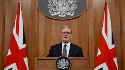 UK Prime Minister Keir Starmer held a press conference in Downing Street to address the developing situation in the Middle East. PA