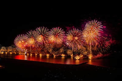 Fireworks light up the sky during New Year celebrations in Ras Al Khaimah. Reuters