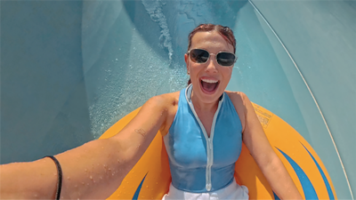 Millie Bobby Brown's Yas Island holiday escape has taken an unexpected turn. Supplied Photo