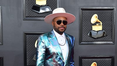 DJ D-Nice, wearing a resplendent suit. AFP