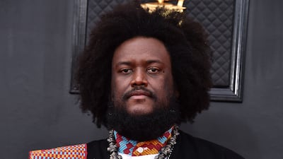 Kamasi Washington arrives at the 64th Annual Grammy Awards. AP