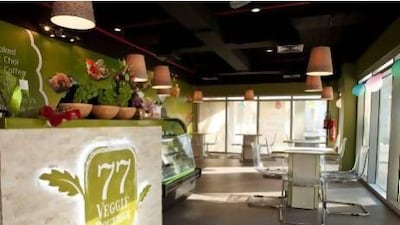 Veggie 77 Boutique in Cluster W of Jumeirah Lakes Towers. Razan Alzayani / The National