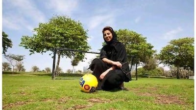 Mariam Al Omaira, a founding partner of Irada Sports Development, is organising a women's football league in the UAE.