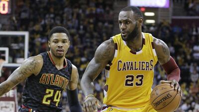 LeBron James scored 34 points to guide Cleveland Cavaliers to a comfortable win over Atlanta Hawks. Tony Dejak / AP Photo