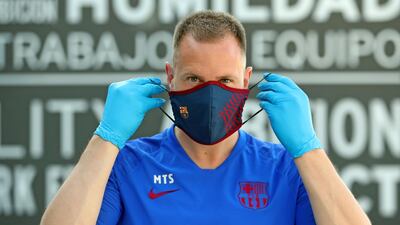 Barcelona goalkeeper Marc-Andre ter Stegen