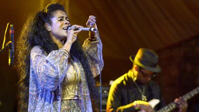 Kelis performing in Austin, Texas, last month, part of the city’s huge annual South by Southwest festival. The singer has also embraced 1970s styles in her music. Tim Mosenfelder / Getty Images / April 2014