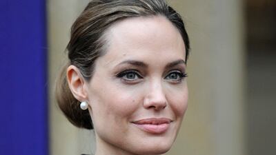 Angelina Jolie trained to be a funeral director. EPA
