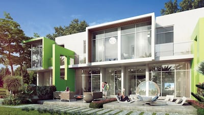 A rendering of the Akoya Imagine villas. Courtesy Damac Properties