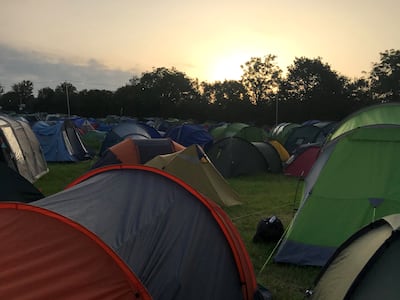 Camp further away from the centre where it is quieter. Tim Knowles / The National