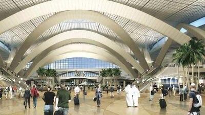 An artist's rendering of the Midfield Terminal. WAM