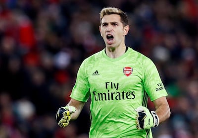 Arsenal's Emiliano Martinez should feature against Guimaraes. Reuters