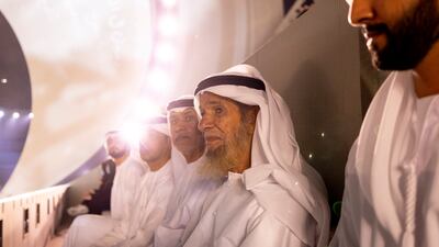 Guests attend the 51st UAE National Day official ceremony, at the Abu Dhabi National Exhibition Centre (ADNEC). Ryan Carter / UAE Presidential Court