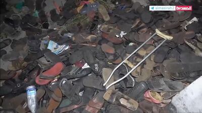 People had crowded into a school to receive cash handouts of about 5,000 Yemeni riyals ($9) per person. AP