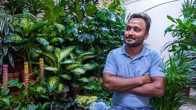 Bachu's passion for landscaping keeps him busy at Shuweihat Landscaping and Plants (Shop 48)
