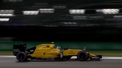 Jolyon Palmer during Friday's practice for the Abu Dhabi Grand Prix. Lars Baron / Getty Images