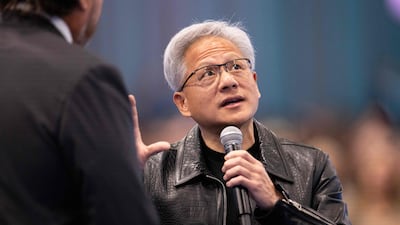 Nvidia chief executive Jensen Huang has insisted that AI's benefits will far outweigh the negatives. AFP
