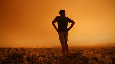 The skies were predicted to clear within a day as winds shift and move the dust, with temperatures dipping. EPA