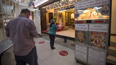 A two-metre social distancing rule will be followed inside the shrine.