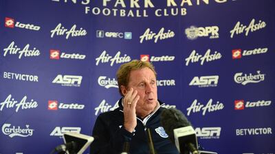 Harry Redknapp, manager of Queens Park Rangers, talks to the media during a Queens Park Rangers news conference on May 22, 2014 in Harlington, England. Jamie McDonald/Getty Images