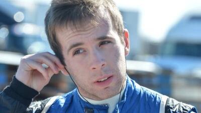 The 21-year-old Ed Jones, paced beside his Jebel Ali Resorts-sponsored racer afterward, blaming himself for choosing the inside line rather than the outside one. Chris Owens / IMS Photo