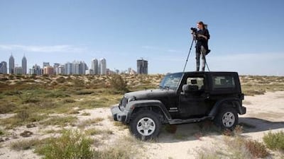 Katrin Greiling uses her Jeep Wrangler to gain different vantage points while out shooting photographs.