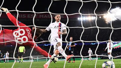 Group stage, November 6, 2019 - PSG 1 (Icardi 21') Club Brugge 0: A scrappy win for PSG that sealed their place in the knockout stages and maintained their 100 per cent record. Icardi made it eight goals in his first 10 Champions League games. AFP