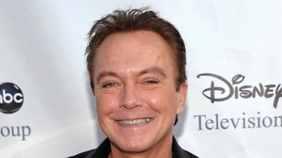 David Cassidy arrives at the ABC Disney Summer press tour party in Pasadena. AP