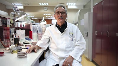 Dr Ulrich Wernery, scientific director of the Central Veterinary Research Laboratory in Dubai. Lee Hoagland / The National