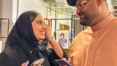 Emirati couple Sakina Suhail and Bader Ali Habib are founders of Saanjh, a community for desi pop culture lovers. Photo: Saanjh