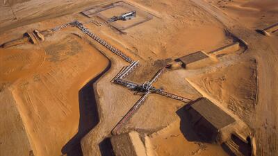 An intersection of pipelines near well heads of Saudi Arabia's Shaybah Oil Field. The UAE and Saudi Arabia have stressed the importance of co-operating in the field of trading oil products. Photo: George Steinmetz / Arabianeye.com